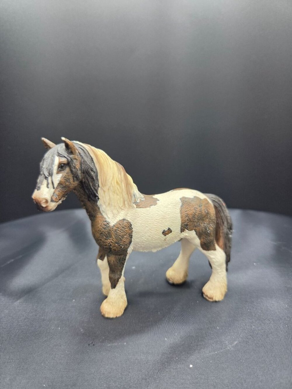 Schleich 13625 Tinker Stallion Horse Bay White Pinto Gypsy Vanner Equestrian Toy